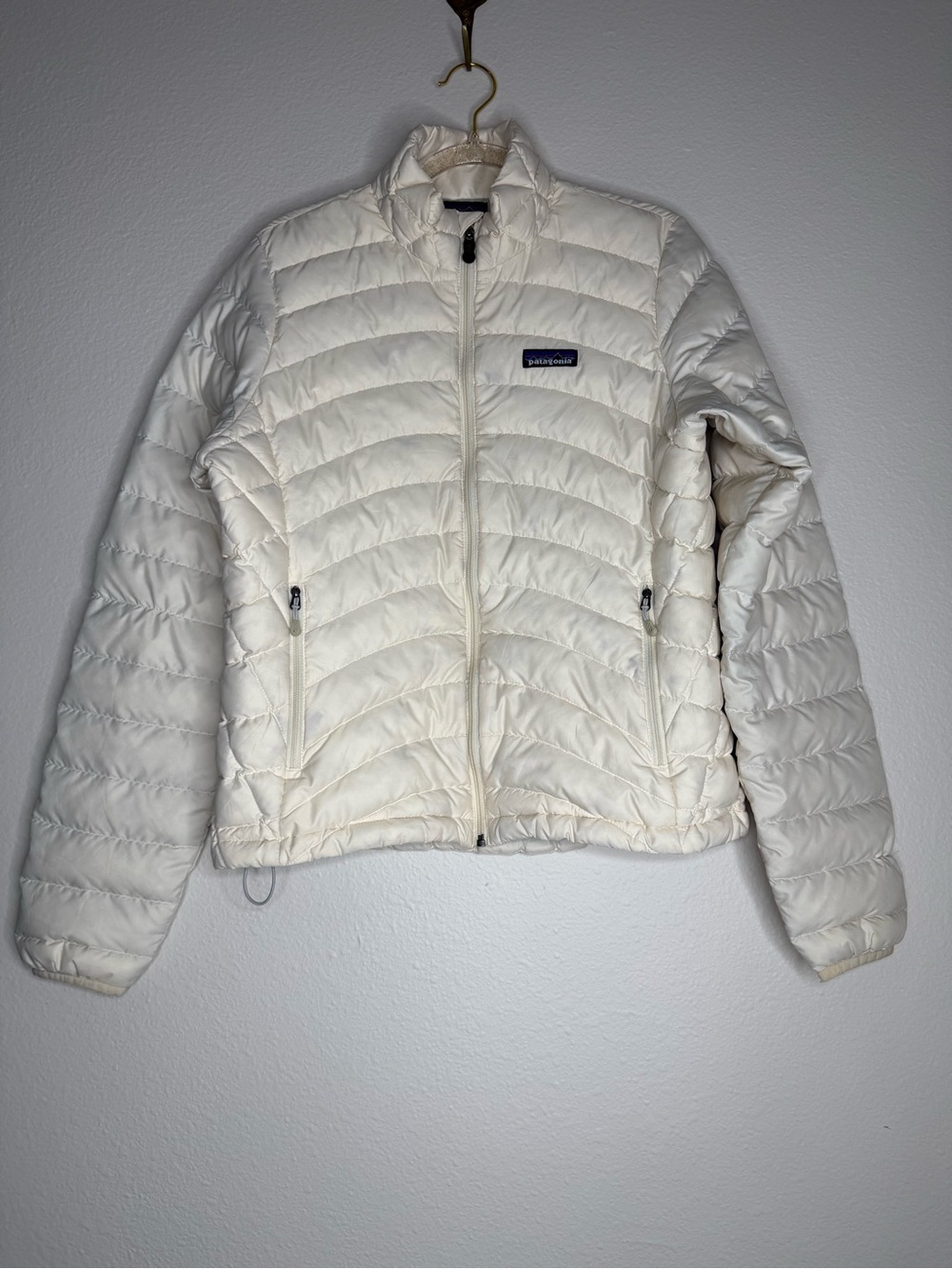 Patagonia Cream Packable Puffer Jacket Goose Down Sm